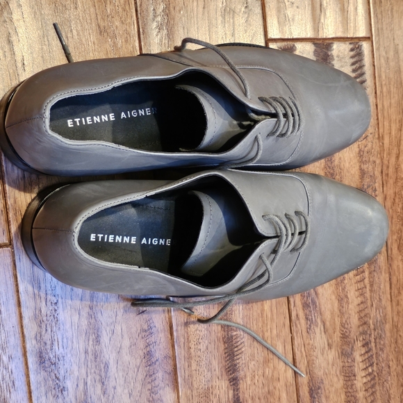 Etienne Aigner Emery Lace-Up Oxford Grey size 10 - Picture 13 of 16
